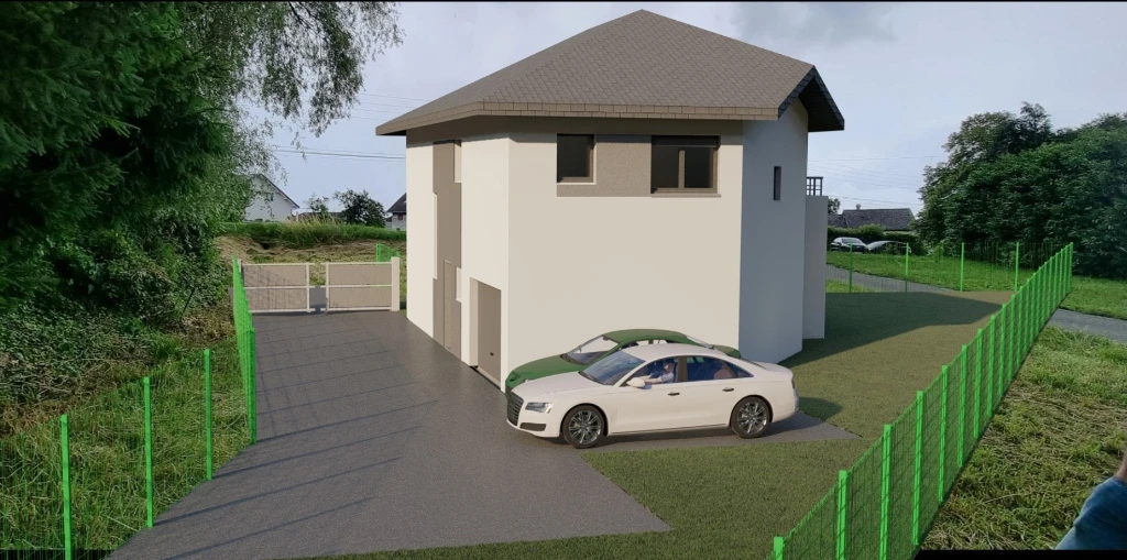 Villa Contemporaine à Géométrie Facettée — Habitation Unifamiliale
